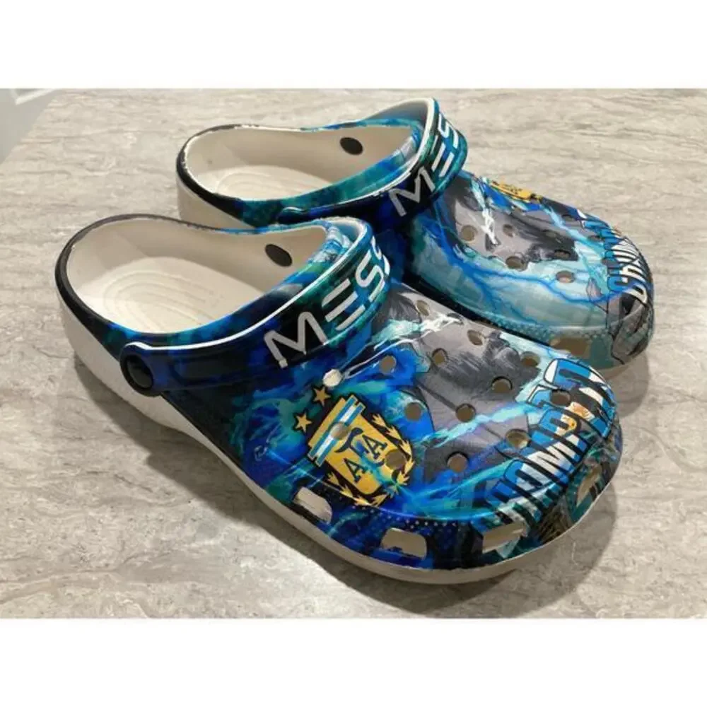Lionel Messi Champions‎ Unisex Waterproof Clog Shoes Multicolor Casual 10.5 44
